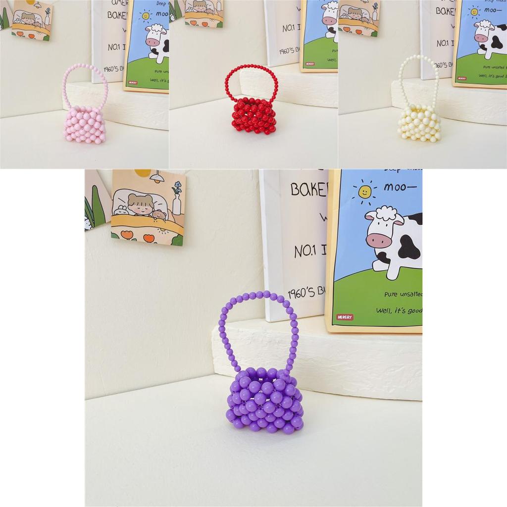 Adorable Mini Children's Handcrafted Pearl Bag For Girls Compact Crossbody Style