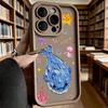 Cute Blue Whale with Sea Creatures Phone Case for iPhone 17 16 15 14 13 12 11 Pro Max Plus Anti Scratch, Gel Flexible Protective