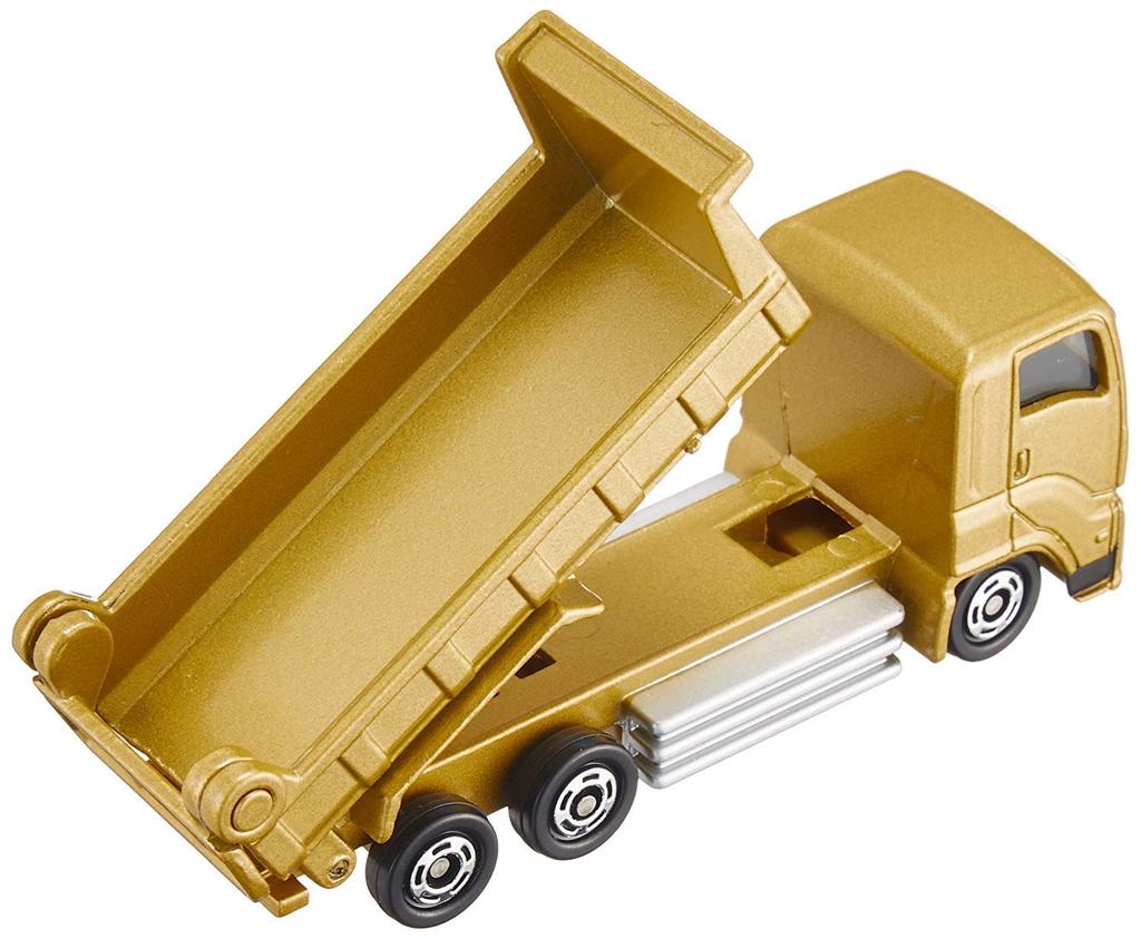 Takara Tomy "Tomica No. 101 Isuzu Giga Dump Truck (Boxed)" Miniature Car Toy, Boxed, Meets Toy Safety Standards