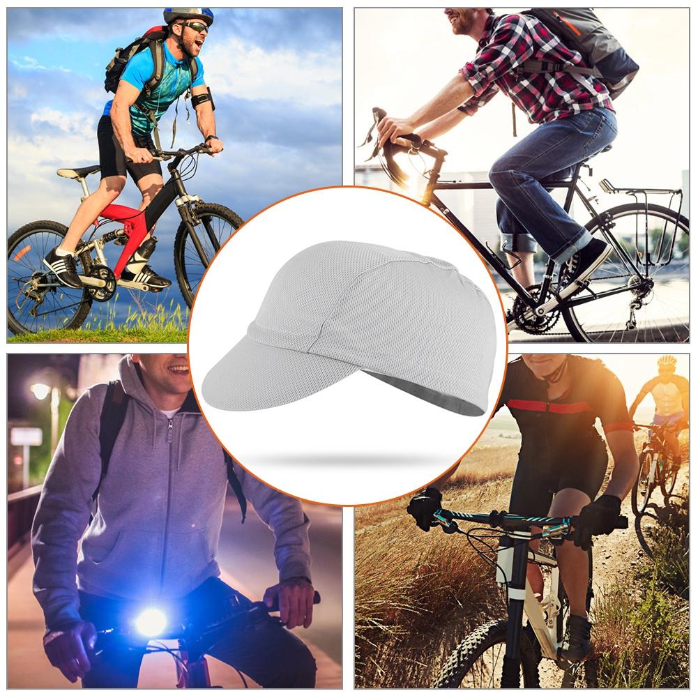 Grey Cycling Sport Cap Hat Bicycle Outdoors Riding Road Bike Headbands
