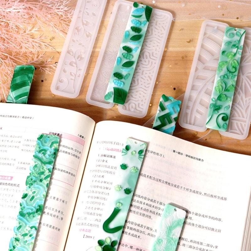 Rectangle Silicone Bookmark Mold DIY Bookmark Mould Making Epoxy Resin Jewelry DIY Craft Silicone Mold 150x35mm