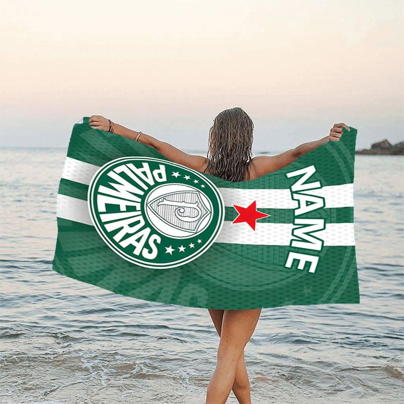 1pc Football22 Beach Towel with Custom Name, Beach/Swimming/Bath/Picnic/Camping Towel, Suitable for Seaside Beaches