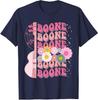 Boone Groovy Flower Vorname Personalisierbares Unisex-T-Shirt der 80er Jahre Unisex-T-Shirt
