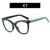 Fashion Cat Eye Women Glasses Frame Plastic Blue Light Blocking Spectacle Eyeglass Frame Female Unisex Computer Eyewear