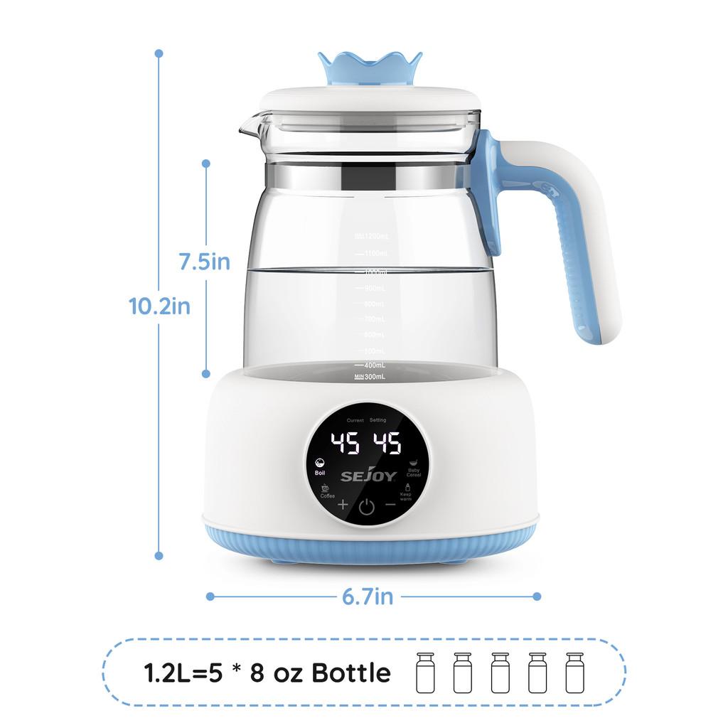 1.2L 800W Automatic Feeding Bottle Warmer Intelligent Electric Baby Formula Kettle Infant Thermostatic Milk Regulator