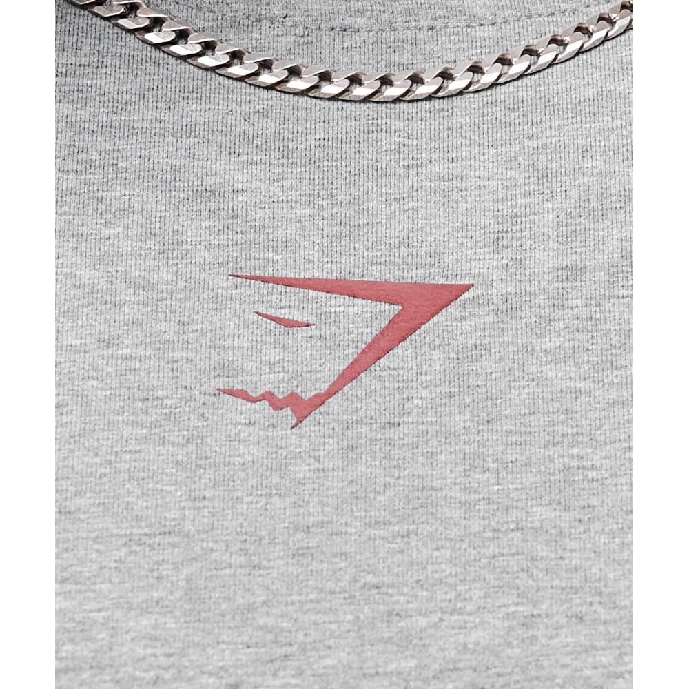 Gymshark Power T shirT Charcoal Core Marl seTs Red A2c9e Gdhg