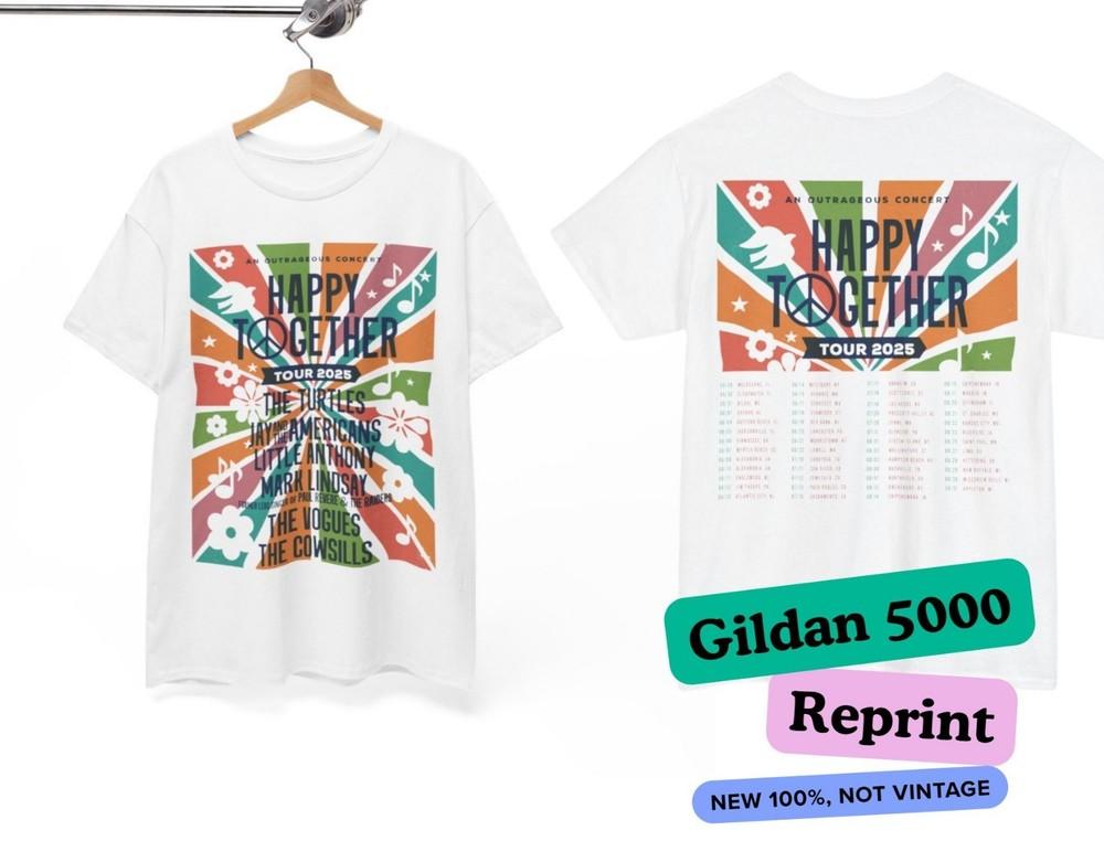 

Happy Together Tour 2025 Tour Concert New Lineup Unisex Adult T-Shirt 4XL