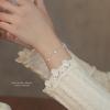 Sterling Zirconia Bracelet Women Minimalist Geometric Design Elegant Daily Wear