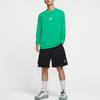 Nike T Shirts Men's Green Crew Neck Moderate Straight Fit DR7754-324