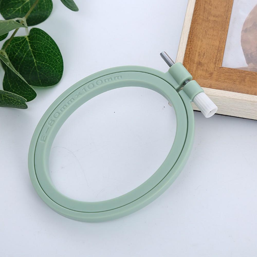 Oval/Square Plastic Embroidery Hoops Frame Color Embroidery Hoop Rings For Household DIY Cross Stitch Sewing Needlecraft Tools