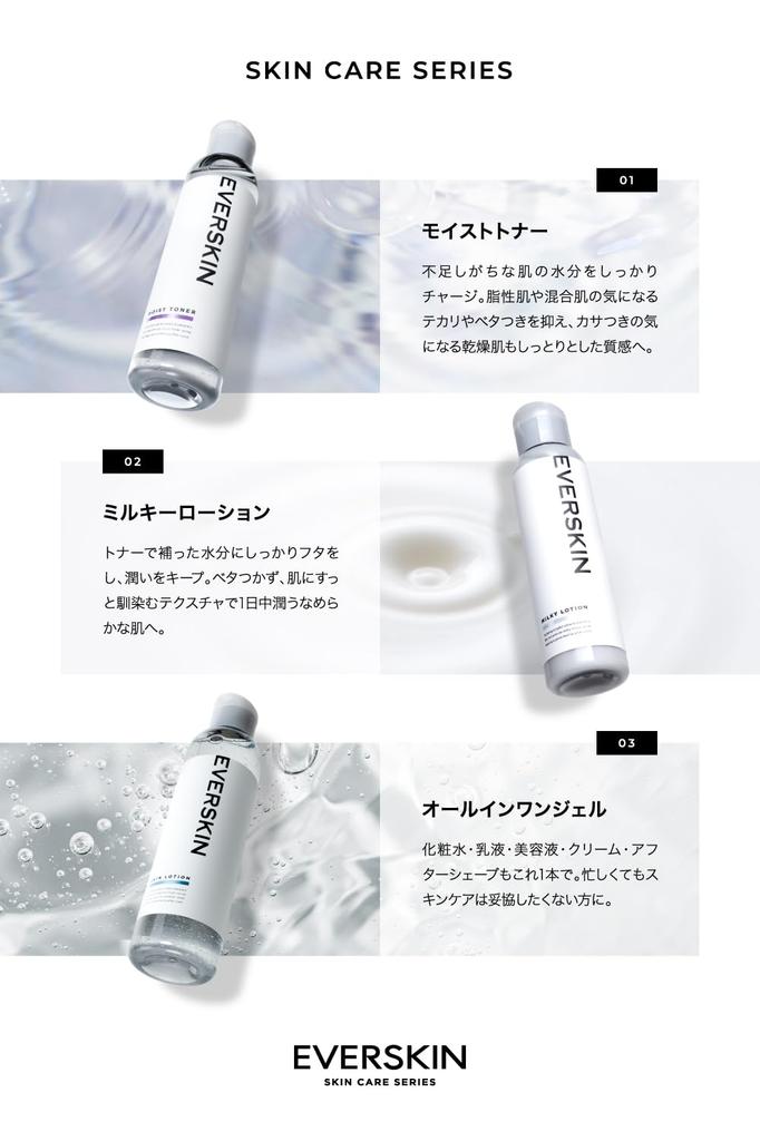 EVERSKIN Medicated Lotion for Acne Highly Acne Scar Toner for Rough Men and Skin Made In 150ml [Quasi-drug] Care, Heparinoid, Moisturizing, Relief,