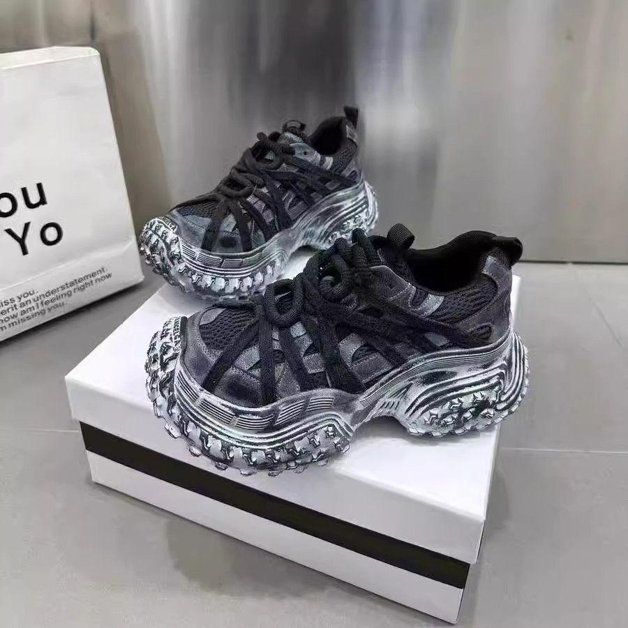 Women's Trendy Thick Sole Platform Sneakers - Height-Increasing 2025 Autumn Casual Running Shoes