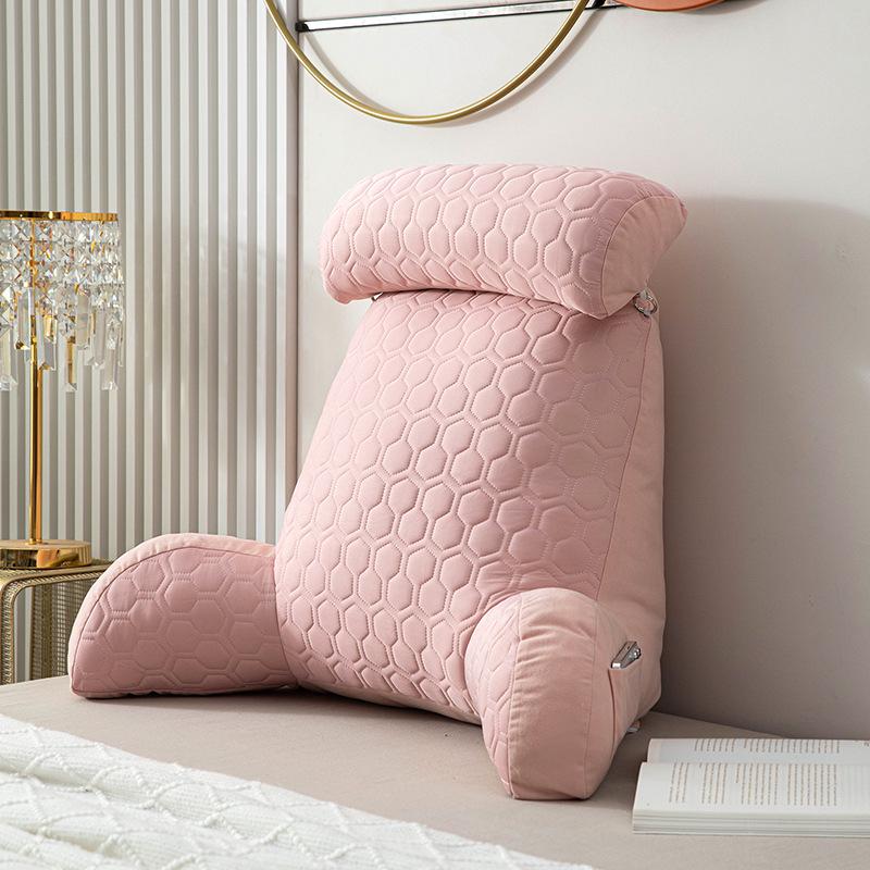 Bedside Soft Pack Backrest Cushion - Neck, Reading, and Lumbar Support Pillow