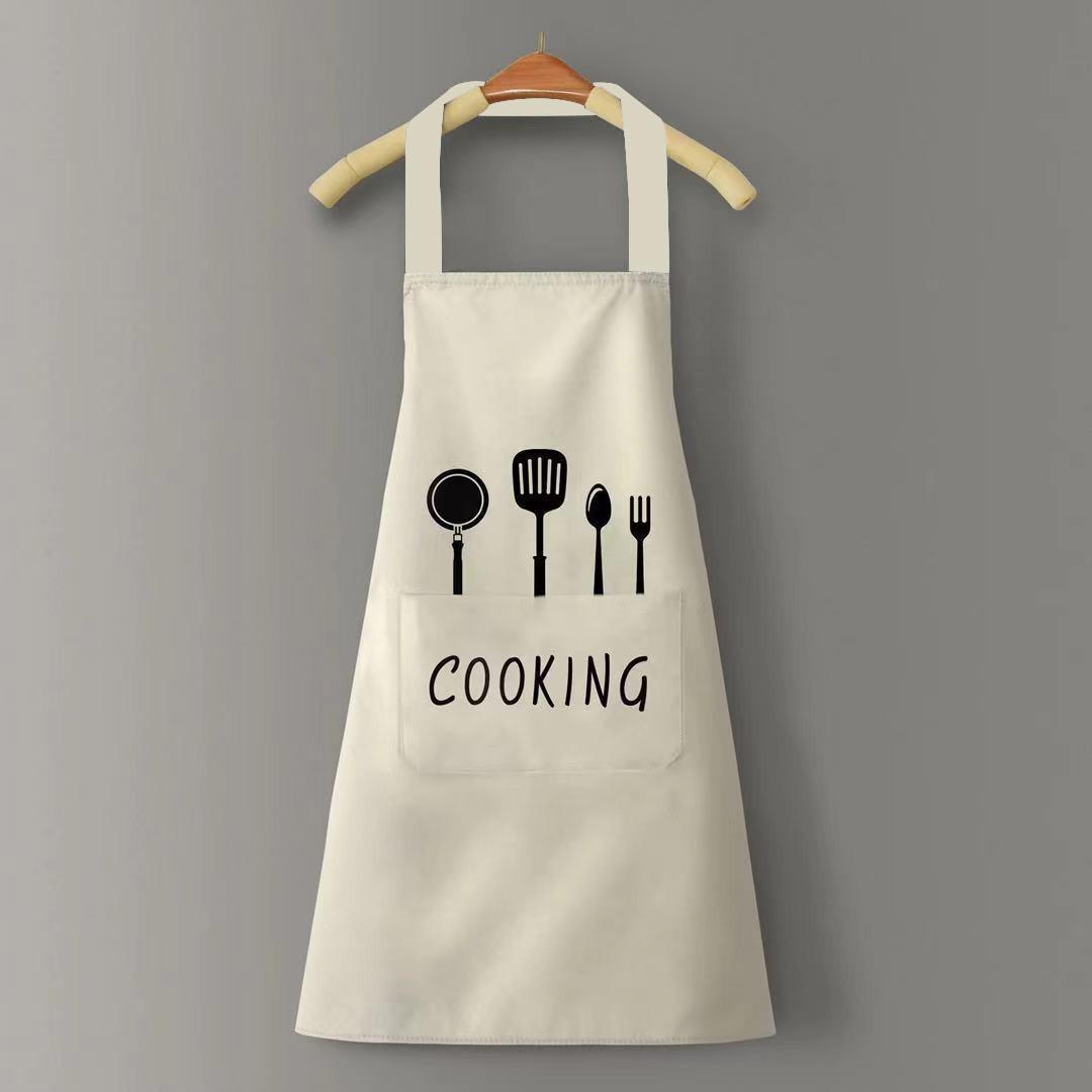 

Водонепроницаемый Маслостойкий Утолщенный Фартук с Напечатанным Логотипом – Дизайн с Лямкой через Шею для Кухни или Кафе 60*70 cm