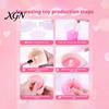 Stress Relief Fidget Toy Kit 66/142Pcs/Set DIY with Mold Glue Bag Measuring Decompression Toys Cup Charm Accessories Handmade Squeeze Craft