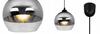 ELEGANTNÍ ZÁVĚSNÁ LAMPA, SKLENĚNÁ LAMPA, CHROMOVÁ LED