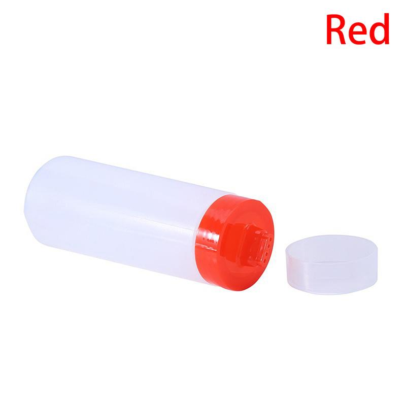 

Бутылка с дозатором с 4 отверстиями для соусов, с насадками, бутылка для кетчупа, майонеза, бутылка для меда, кухонный инвентарь для ресторана красный