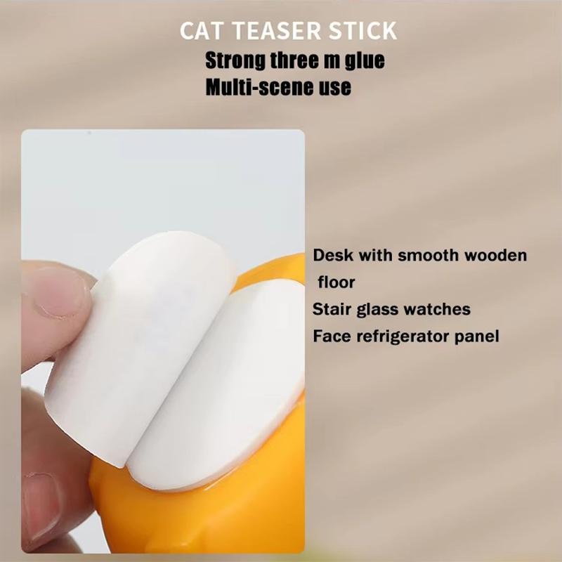 360-Degree Rotating Cat Teaser Toy with Dragon Totoro Design Steel Rod Fish Head with Bell for Cat Entertainment Cat Supplies