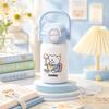 Water bottle summer stainless steel thermos cup simple small fresh children's straw cup portable double drinking cup