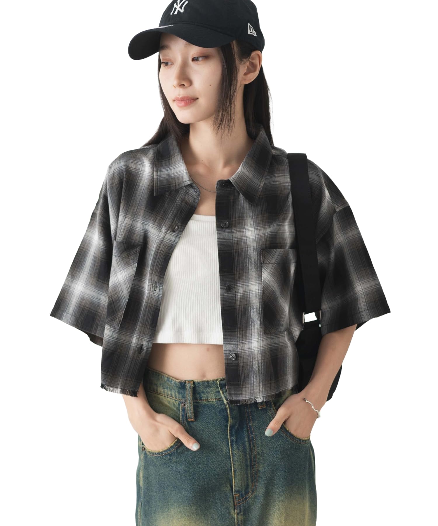 

Омбре Клетка Короткий Короткий Рукав Клетка Короткий Летний Короткий Черный Клетка 1 [WEGO] Рубашка, Рубашка, Длина, Одежда, Топы, Одежда, Клетка, Рубашка, Улица,