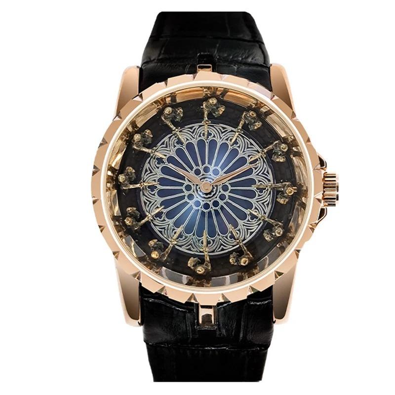 

12 рыцарских часов для мужчин 47 мм большие кварцевые часы наручные часы мужские часы мужские Relogio Masculino Reloj montre homme