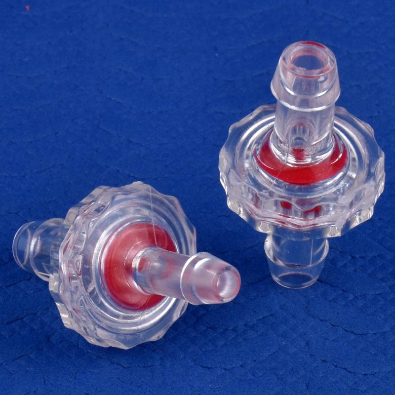 10 sztuk/partia GPPS przezroczysty zawór zwrotny akwarium zbiornik pompa powietrza zawór jednokierunkowy wąż nawadniający ogród zawór zwrotny złącze pagoda