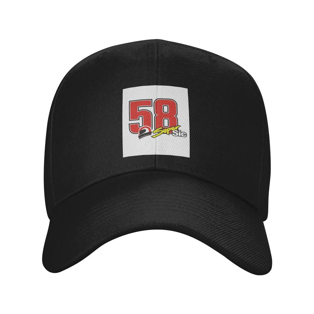 Unisex Baseball Hats Marco Simoncelli 58 Super Sic Outdoor Streetwear Summer Sports Baseball Caps Hip Hop Cap Casquette Hats