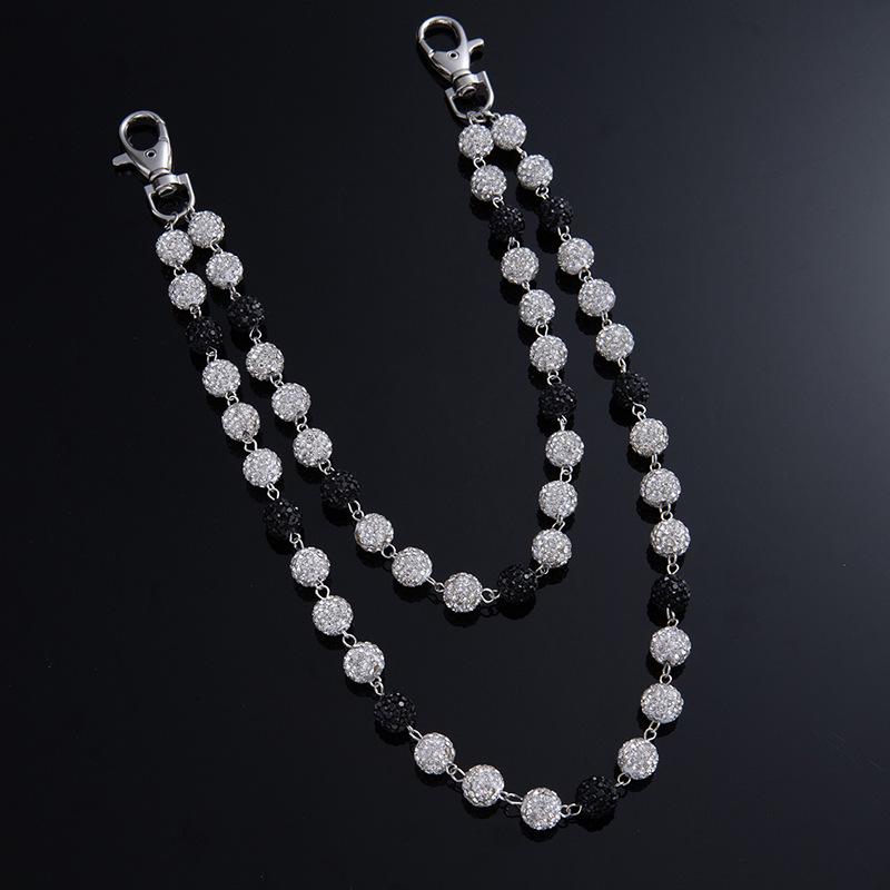Catena Vita da Donna di Alta Gamma con Strass e Perline Ceramiche Colorate