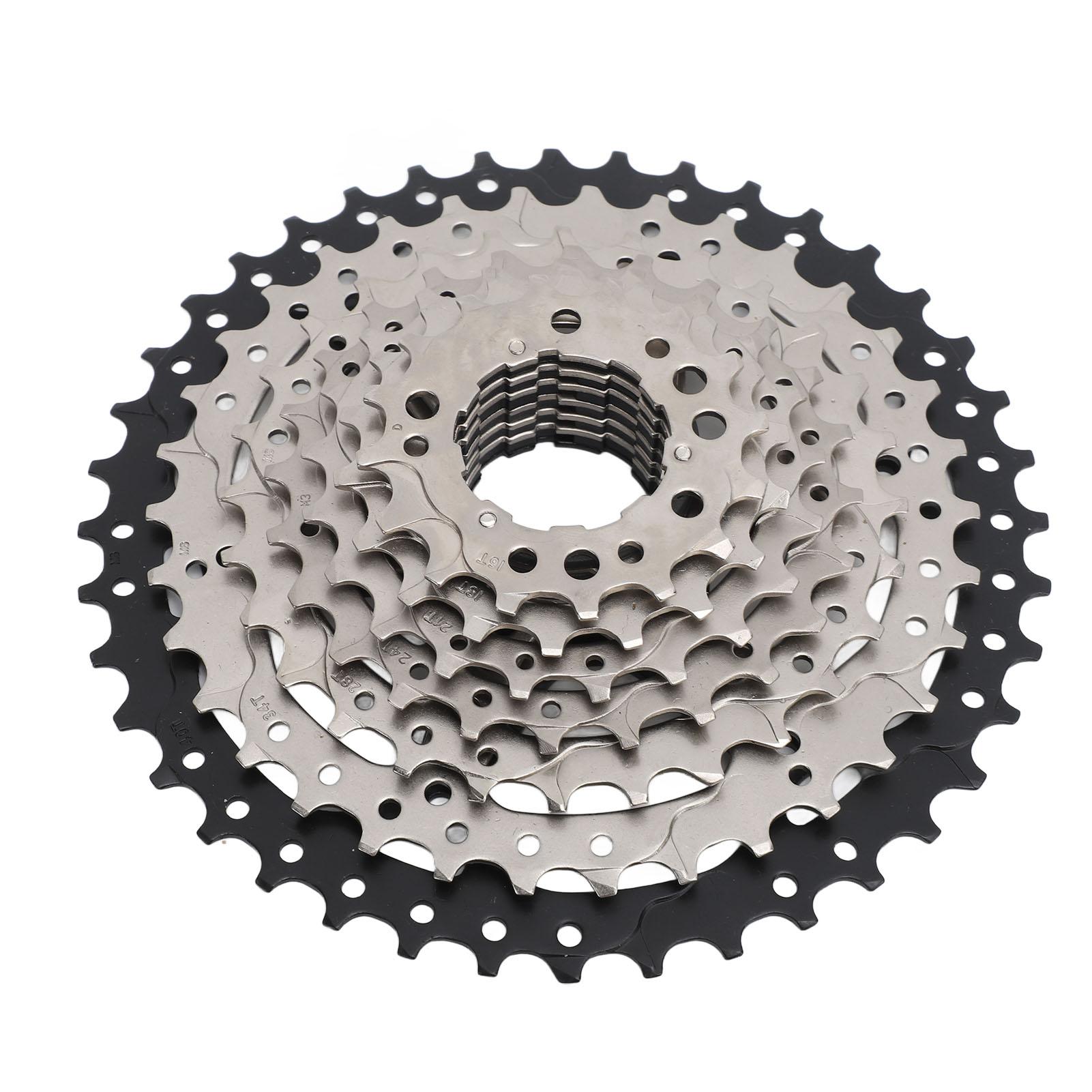 9 Speed Cassette 12?40T Bicycle Cassette Aluminum Alloy Bike Freewheel Smooth Rotation Noiseless