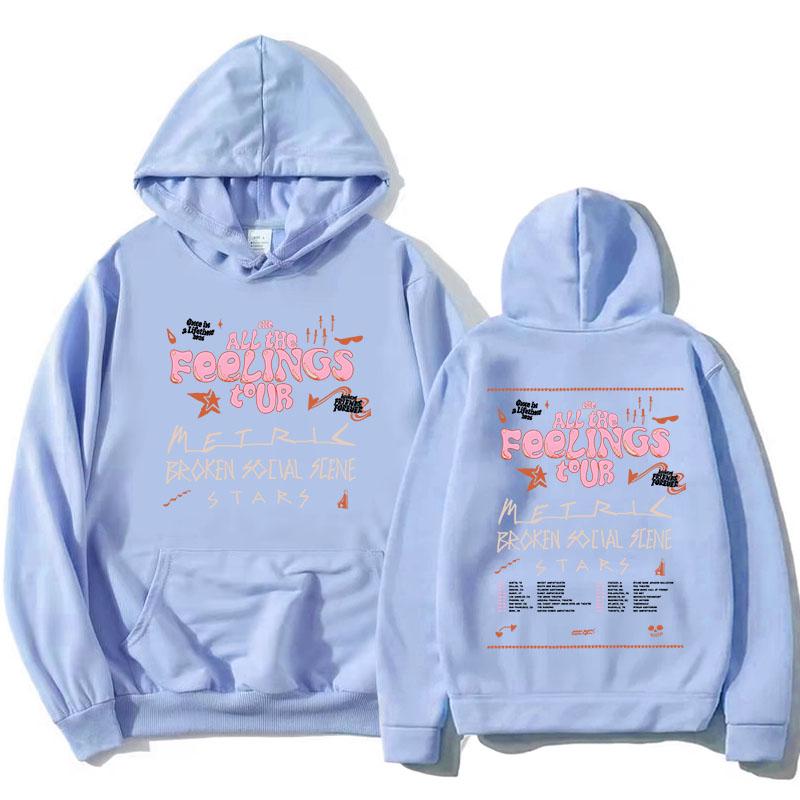 All The Feelings Tour 2026 Hoodies Metric Broken Social Scene und Stars Sweatshirt Fleece Langarm Damen Kapuzenpullover
