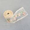 5 Yards Flower Embroidery Lace Ribbon For Bow Making Clothing Decor Sewing Fabric Craft Supplies Needlework Accessories