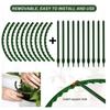 6pcs Plant Support Ring Metal Half Round Plant Stakes For Flowers Vegetables Indoor Leaf Plants