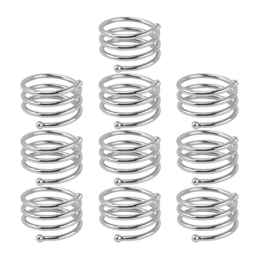 10x Napkin Rings Dinner Table Decoration Elegant Multifunctional Decorative for Banquet Wedding Festival Thanksgiving Holiday