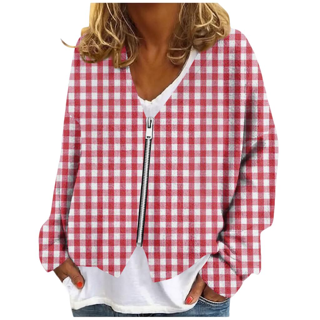 Womens Zip Up Sweaters Sweatshirts Long Sleeve Oversized Jackets Soft Casual Loose Tunic Tops