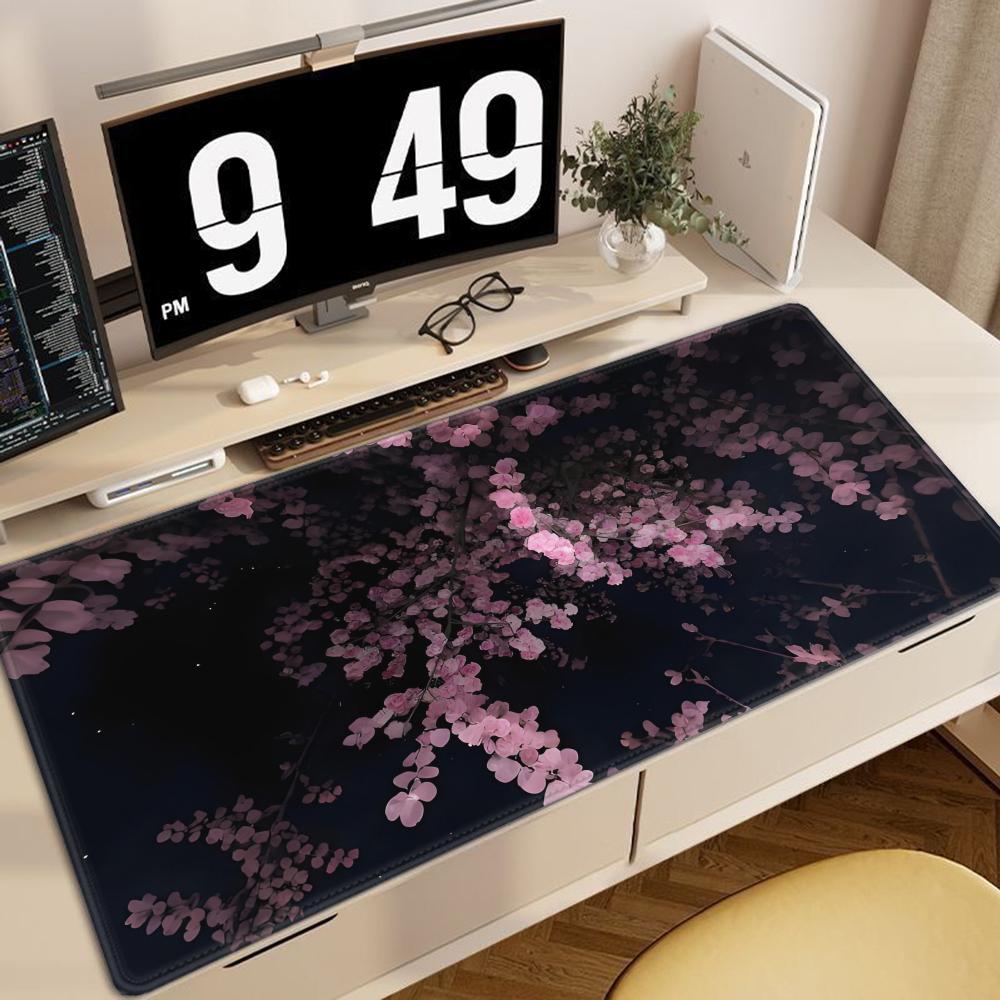 Mouse Pad Landscape Sakura Large Deskmat Laptop Computer Accessories Mousepad Carpets Rubber Anti Slip Mousepad Kawaii Playmat