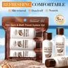 Coconut Scented Travel Toiletries Set Shampoo Conditioner Hair Mask Shower Gel Body Wash Hydrating Hair and Skin Care Essentials