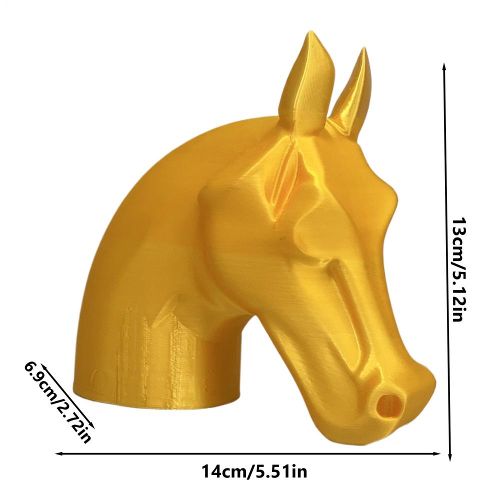 

Funny Horse Head Cover Cap for Trailer Coupling Trailer Hitch Ball Cover Prevent Receiver Tube From Rusting золотой
