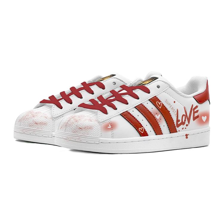adidas Originals Superstar White Valentine, Sweet Heart Antislip Slijtvast EG4958(Team88-S-BOX)