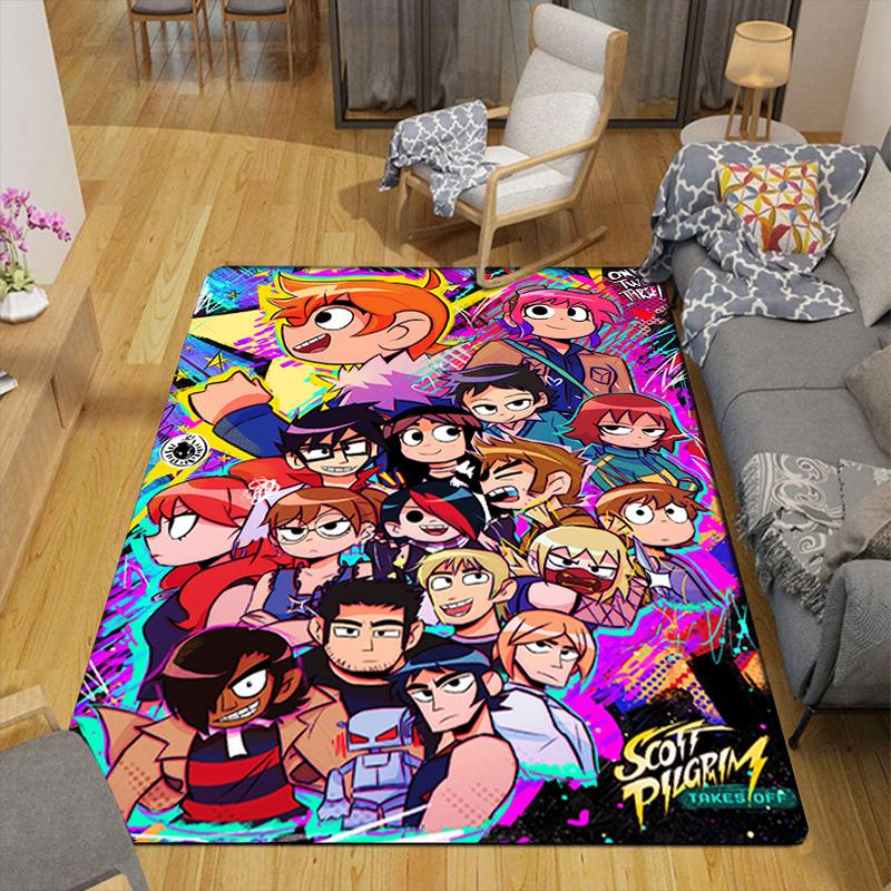 Scott Pilgrim Rug Floor Mat for Living Room or Bedroom Soft and Comfortable Carpet a Gift for Birthday and Holiday.SFF0917185