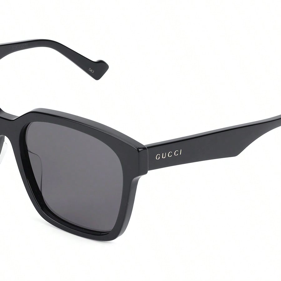 Gucci Men's GG0965SA-001 Square Black Frame Grey Lens Sunglasses