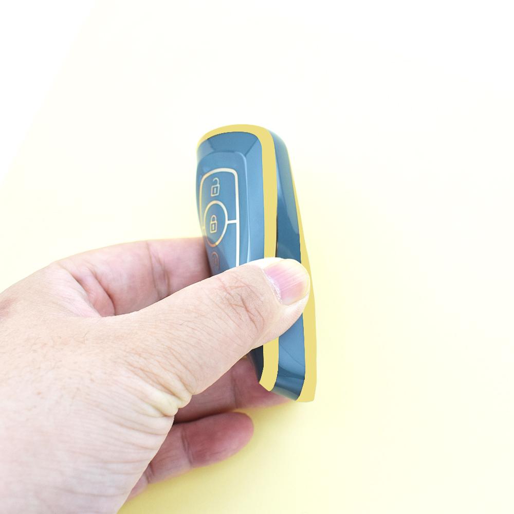 3 Buttons Smart Remote Car Key Keyless Case Cover Shell Fob for Ford Mustang Edge Fusion Explorer F150 F250 F350 Ecosport