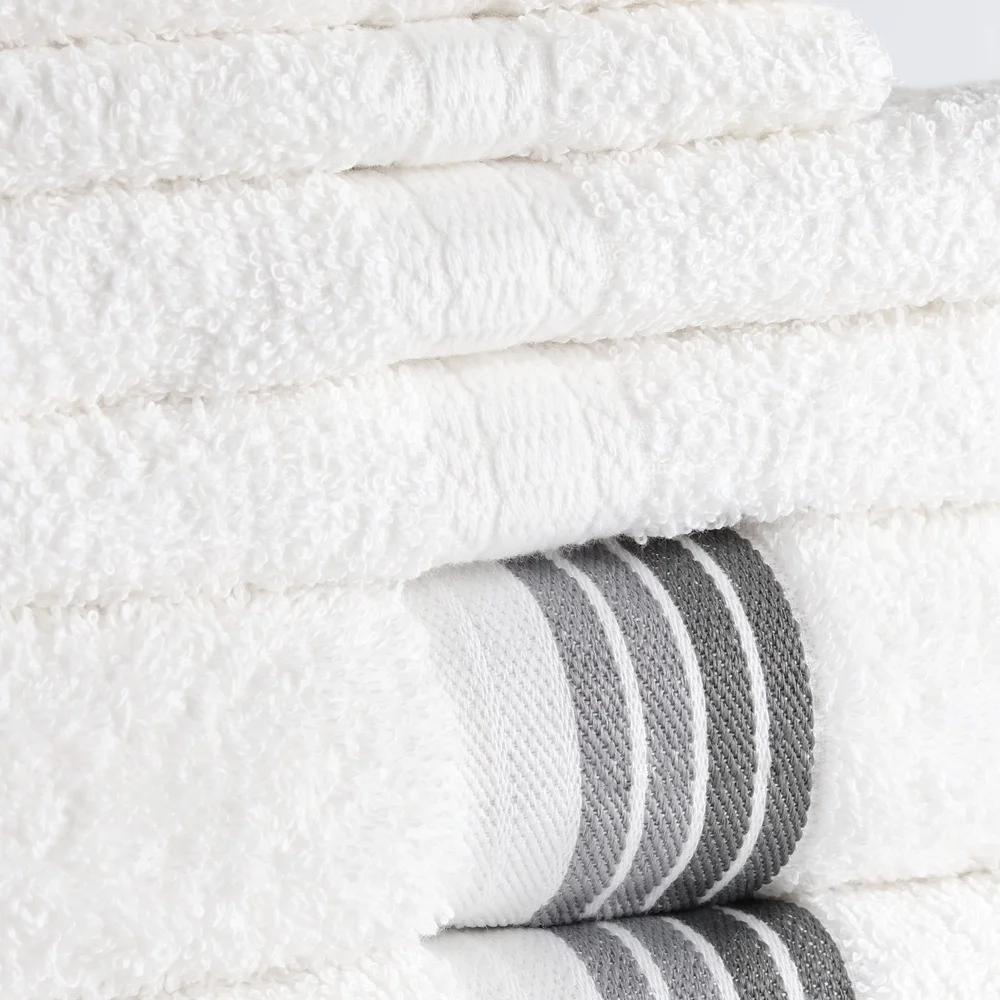 100 Cotton 6 Piece Towel Set Super Soft Absorbent Bath Hand Washcloths Oeko-Tex Certified Easy Care Durable Bathing Essentials
