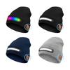 Unisex Musical Hat for Teens Girls Boys Flashlight Cap Knitted Winter Hat with Lights Sports Costume Props Skull Cap
