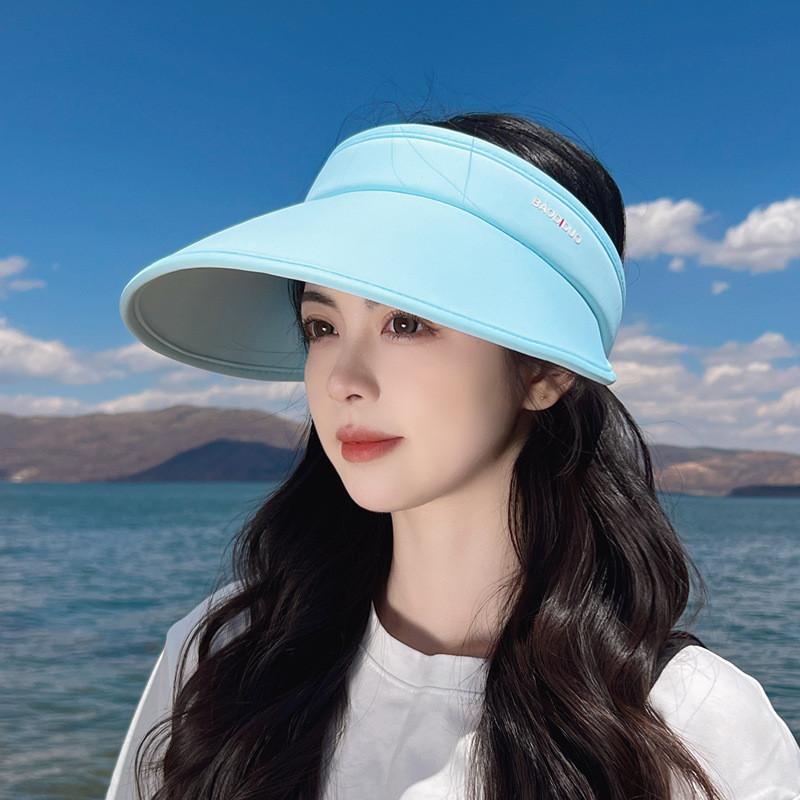 Summer Uv Protection Sun Hat With Wide Brim Breathable Ice Silk For Outdoor Activities Women