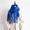 20*200cm Small Long Cashmere Scarf Women Thick Winter Warm Solid Color Shawl Wraps Tassel Hijab Stoles Foulard Femme Pashmina