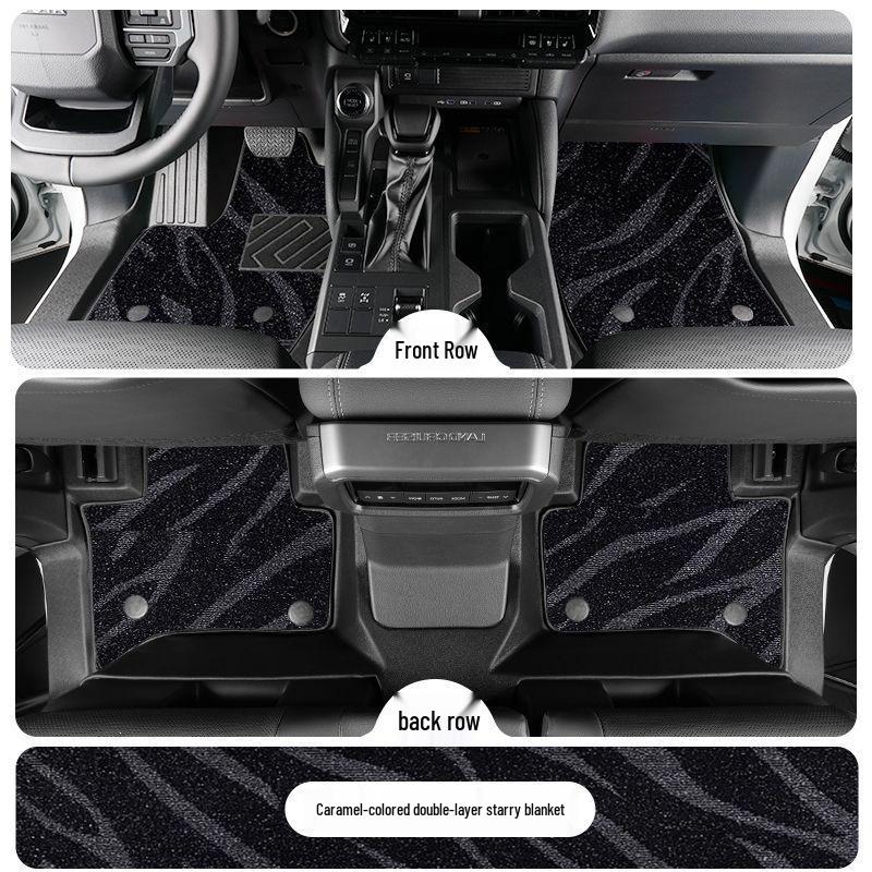 Toyota Prado TPE Floor Mats (2010-2025 Models) - Full Coverage, Car Interior Accessories
