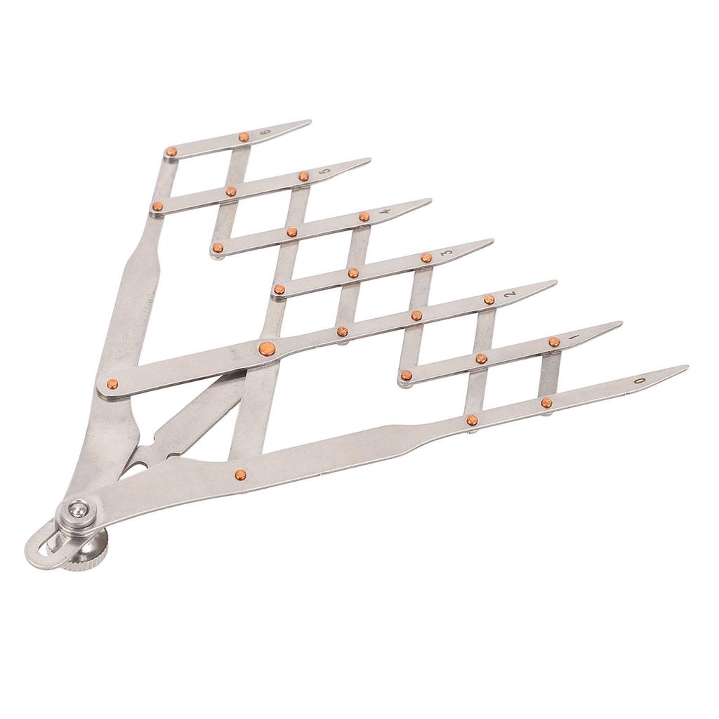 Equal Distance Measuring Ruler Stainless Steel Equidistant Ruler Equal Space Divider Leather Belt