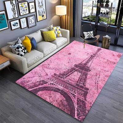 Beautiful Romantic France Paris Eiffel Tower Carpets for Home Living RoomBedroom Sofa Doormat Kitchen Floor Rugs Anti-slipDecor