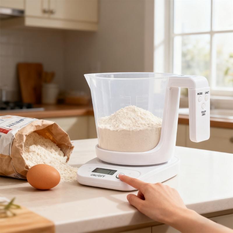 High Accuracy Digital Kitchen Scale With 1000ml Measuring Cup Kitchen Weighing Tool for Liquids And Solids Enduring