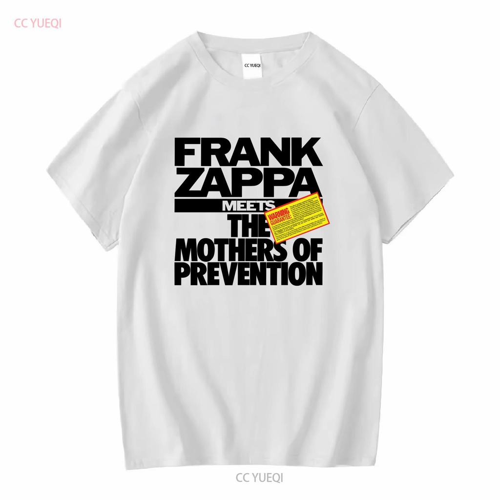 Frank Zappa 'The Mothers Of Prevention' Weißes T-Shirt NEU OFFIZIELL Vintage Gewaschen Lässig Unisex Stilvoll Leicht Bequem